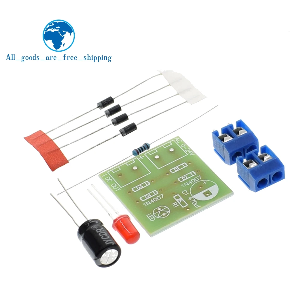 1N4007 Bridge Rectifier AC to DC Converter Full Wave Rectifier Board Module DIY KIT
1N4007 Bridge Rectifier AC to DC Converter Full Wave Rectifier Board Module DIY KIT