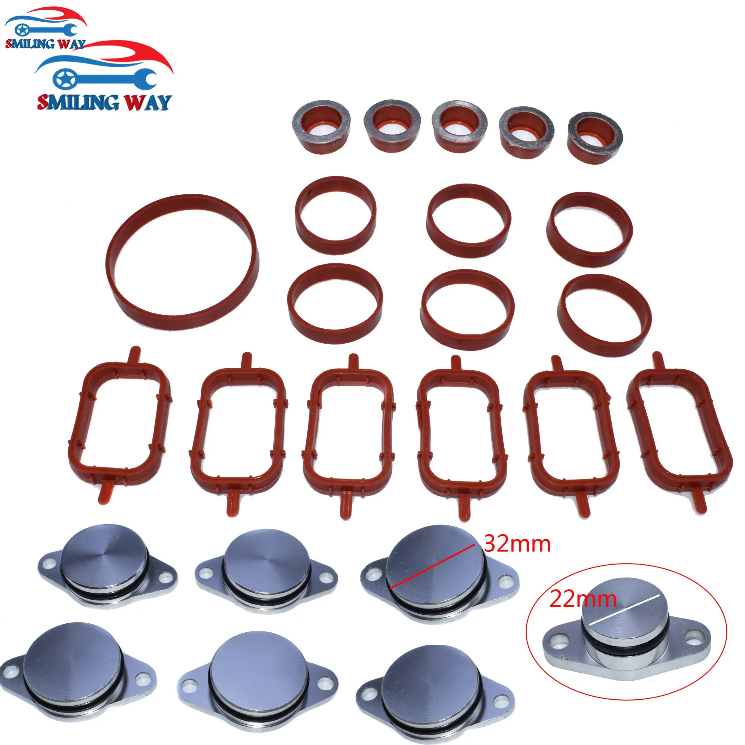 Swirl Flap Blanks Plate & Intake Inlet Manifold Gasket Seal For BMW M57 E39 E60 E46 E38 E53 E83 E65 E61 E65 E70 E71 E92 X3 X5 X6
Swirl Flap Blanks Plate & Intake Inlet Manifold Gasket Seal For BMW M57 E39 E60 E46 E38 E53 E83 E65 E61 E65 E70 E71 E92 X3 X5 X6
