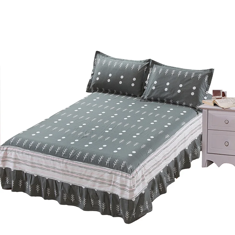 European Brown White Small Tree Pattern Bed Skirt Set Pillowcase 100% Cotton 3Pcs Sheets Set Quilted Mattress Cover Pillowcase
European Brown White Small Tree Pattern Bed Skirt Set Pillowcase 100% Cotton 3Pcs Sheets Set Quilted Mattress Cover Pillowcase