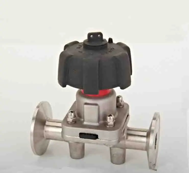 SS316L stainless steel sanitary pneumatic manual diaphragm valve with EPDM seal SDGMF-32E
SS316L stainless steel sanitary pneumatic manual diaphragm valve with EPDM seal SDGMF-32E