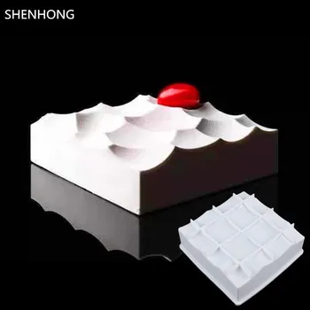 

SHENHONG Lava 3D Cake Moulds For Ice Creams Chocolates Pastry Art the Cells Cake Mold Pan Bakeware Accessories Geometric shapes