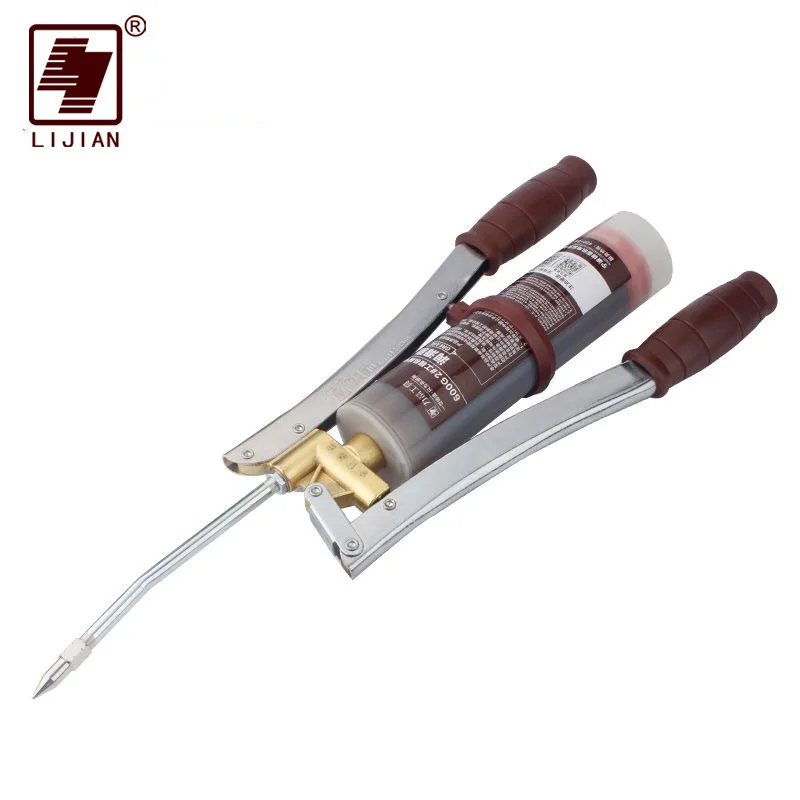 LIJIAN 600 CC Double Handle Self Suction Type Greese Gun Hand Auto Repair Tool Vehicles Lubrication Tools Self Suction Fill Gun
LIJIAN 600 CC Double Handle Self Suction Type Greese Gun Hand Auto Repair Tool Vehicles Lubrication Tools Self Suction Fill Gun