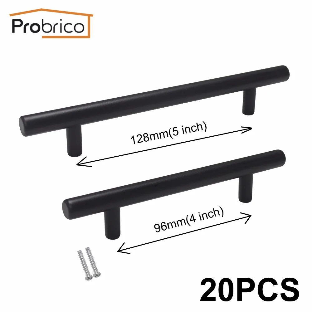 Probrico 20 PCS Hole Space 96mm/128mm Plastic Kitchen Cabinet Knob Black Furniture Drawer Handle Cupboard Pull PDP006BK96/128
Probrico 20 PCS Hole Space 96mm/128mm Plastic Kitchen Cabinet Knob Black Furniture Drawer Handle Cupboard Pull PDP006BK96/128