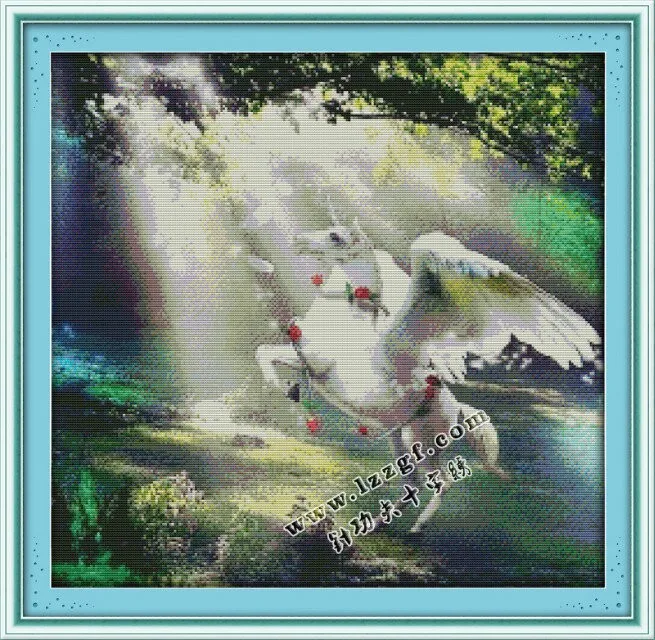 Needlework,DIY Cross stitch,Full Embroidery kit,forest unicorn white horse counted printed pattern Cross-Stitch wedding gift
Needlework,DIY Cross stitch,Full Embroidery kit,forest unicorn white horse counted printed pattern Cross-Stitch wedding gift