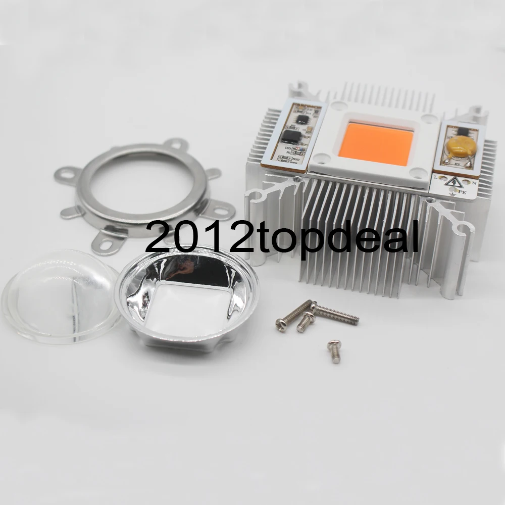 AC 220V built-in driver High Power Full Spectrum LED Light + 89*30mm Heatsink cooller+100W Lens | Лампы и освещение