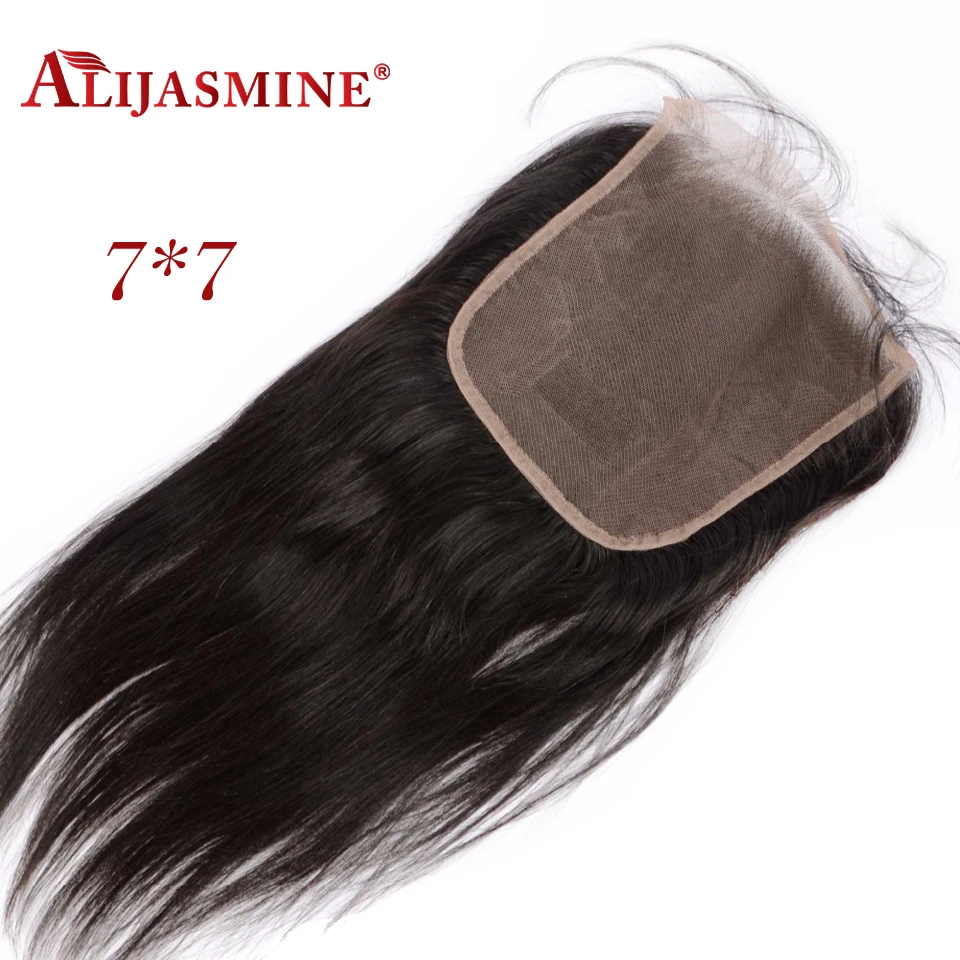 7x7 Lace Closure Bleached Knots Straight Lace Closure Free Part Natural Color Brazilian Remy Hair Closure With Baby Hair
7x7 Lace Closure Bleached Knots Straight Lace Closure Free Part Natural Color Brazilian Remy Hair Closure With Baby Hair