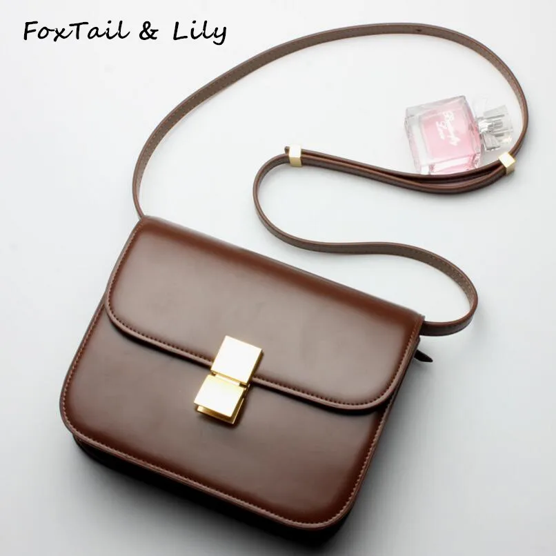 FoxTail & Lily Famous Designer Genuine Leather Ladies Small Box Bags New Fashion Shoulder Messenger Bag Women Leather Handbags
FoxTail & Lily Famous Designer Genuine Leather Ladies Small Box Bags New Fashion Shoulder Messenger Bag Women Leather Handbags