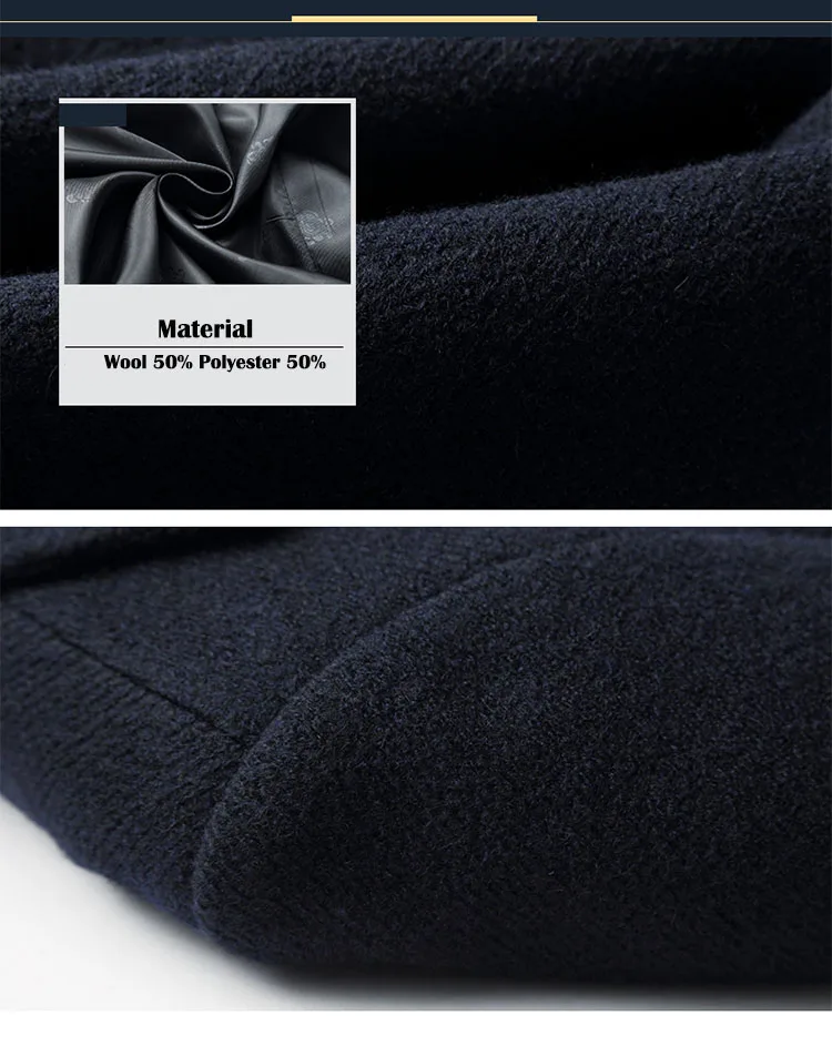 Aolamegs Men Winter Jackets Woolen Coats Fashion Casual Slim Fit Men's Overcoat Warm Outerwear Medium-long Style Jacket Parka (18)