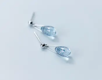 Small Authentic 100% 925 Sterling Silver fine Jewelry polished Lucky beads Sea Blue Waterdrop Tears dangle Earrings gtle2312
Small Authentic 100% 925 Sterling Silver fine Jewelry polished Lucky beads Sea Blue Waterdrop Tears dangle Earrings gtle2312