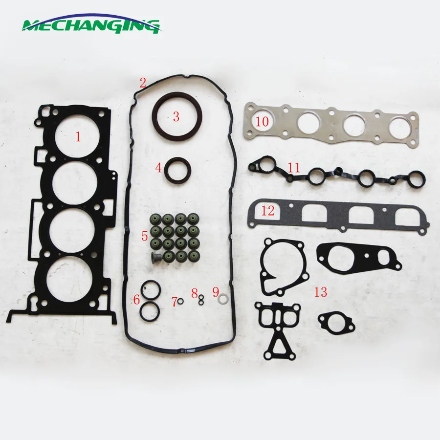 G4KC metal Full Set For HYUNDAI SONATA V Saloon (NF) 2.4 CAR Automotive Spare Parts Engine Gasket 20910-25B00 502568
G4KC metal Full Set For HYUNDAI SONATA V Saloon (NF) 2.4 CAR Automotive Spare Parts Engine Gasket 20910-25B00 502568