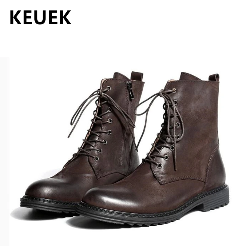 Luxury Men boots Fashion Vintage Military boots Tooling shoes Genuine leather Ankle Motorcycle boots botas hombre 02A
Luxury Men boots Fashion Vintage Military boots Tooling shoes Genuine leather Ankle Motorcycle boots botas hombre 02A