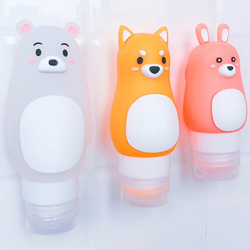 Travel Silicone Refillable Bottles Empty Makeup Jar Cartoon Animal Squeeze Bottle for Face Cream Lotion Cosmetic Container
Travel Silicone Refillable Bottles Empty Makeup Jar Cartoon Animal Squeeze Bottle for Face Cream Lotion Cosmetic Container