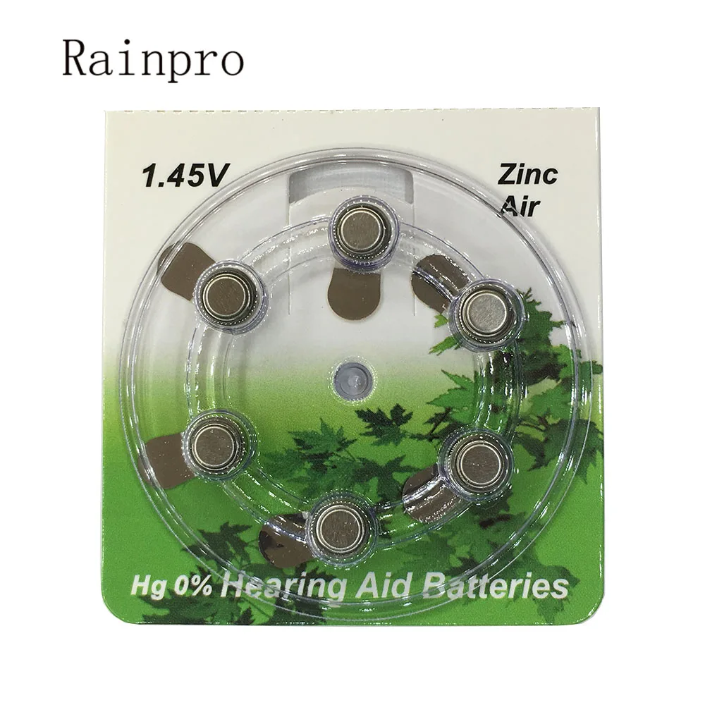 Rainpro 12PCS/LOT (2 cardboard) A10 PR70 Zinc Air 1.45V for Hearing Aid button Batteries
Rainpro 12PCS/LOT (2 cardboard) A10 PR70 Zinc Air 1.45V for Hearing Aid button Batteries