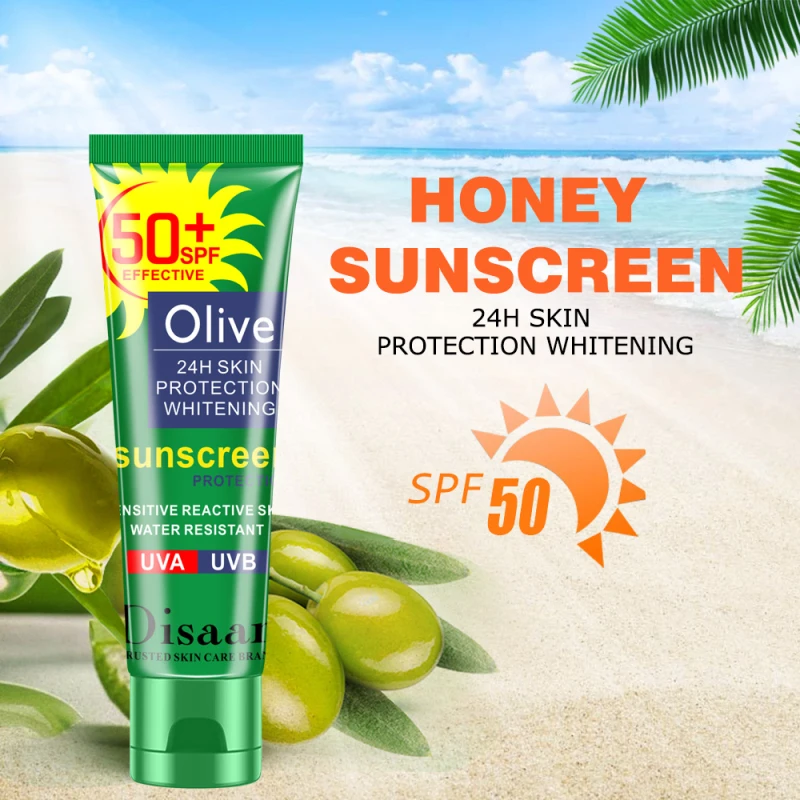 Disaar SPF 50+++ Olive Essence Longlasting Oil-Control Sun Cream Brighten Skin Whitening Concealer BBCream Facial Body Sunscreen
Disaar SPF 50+++ Olive Essence Longlasting Oil-Control Sun Cream Brighten Skin Whitening Concealer BBCream Facial Body Sunscreen
