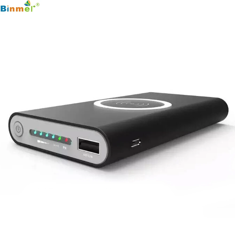 Binmer Portable external USB mobile power 10000mAh and wireless charger 2 in 1 suitable for travel and durable for Iphone X 2019
Binmer Portable external USB mobile power 10000mAh and wireless charger 2 in 1 suitable for travel and durable for Iphone X 2019