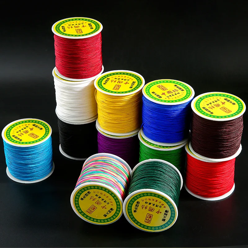 1mm 12 Colors 100m Nylon Cord Thread Chinese Knot Macrame Cord Bracelet Braided String DIY Tassels Beading String Thread
1mm 12 Colors 100m Nylon Cord Thread Chinese Knot Macrame Cord Bracelet Braided String DIY Tassels Beading String Thread