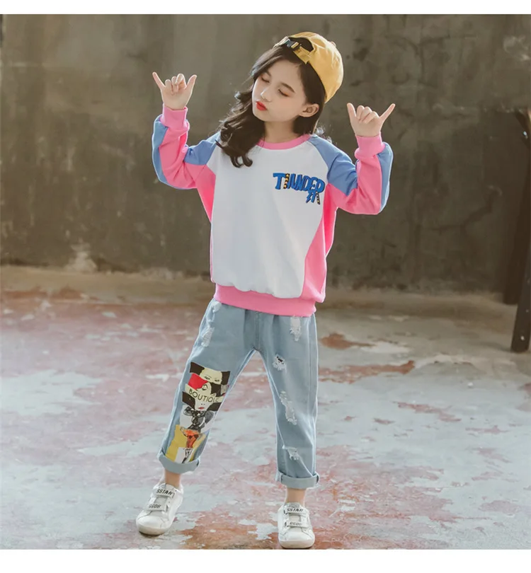 Girls' autumn suit 2019 new fashion clothes for children girls sports hoodies trendy web celebrity two-piece set
Girls' autumn suit 2019 new fashion clothes for children girls sports hoodies trendy web celebrity two-piece set