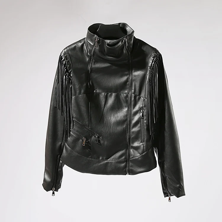 Jaqueta Couro Casual Leather Jacket Women Promotion Full Jaqueta De Couro Feminino Fringed 2018 Autumn New Soft Trend Pu Female
Jaqueta Couro Casual Leather Jacket Women Promotion Full Jaqueta De Couro Feminino Fringed 2018 Autumn New Soft Trend Pu Female