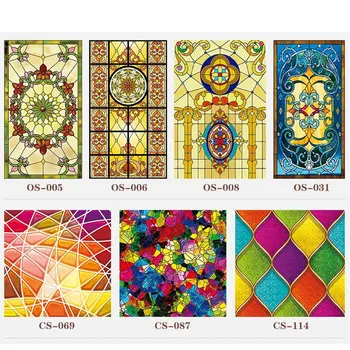 Custom electrostatic stained glass window film frosted church home window foil stickers PVC self-adhesive films Decorative vinyl
Custom electrostatic stained glass window film frosted church home window foil stickers PVC self-adhesive films Decorative vinyl