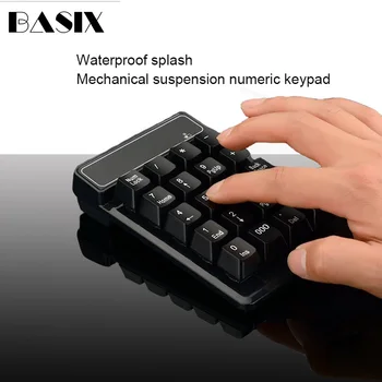 Basix Wireless Keyboard 2.4GHz Mini USB Numeric keypad 19 Keys Number Pad Numpad Receiver For Windows XP/7/ 8 Laptop PC Computer
Basix Wireless Keyboard 2.4GHz Mini USB Numeric keypad 19 Keys Number Pad Numpad Receiver For Windows XP/7/ 8 Laptop PC Computer
