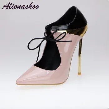 Alionashoo High Heels Shoes Women Pumps Sexy Thin High Heels Pointed Toe Patent Pu Leather Spring Fashion Shoes Plus Size 34-43
Alionashoo High Heels Shoes Women Pumps Sexy Thin High Heels Pointed Toe Patent Pu Leather Spring Fashion Shoes Plus Size 34-43