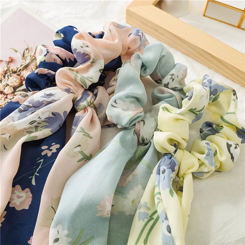 Floral Print Chiffon Women Hair Scarf Elastic Bohemian Hairband Bow Hair Rubber Ropes Girls Hair Ties Accessories
Floral Print Chiffon Women Hair Scarf Elastic Bohemian Hairband Bow Hair Rubber Ropes Girls Hair Ties Accessories