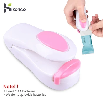 Konco House Portable Bag Clips Mini Electric Heat Sealing Machine Impulse Sealer Seal Packing Plastic Bag Clip work with battery
Konco House Portable Bag Clips Mini Electric Heat Sealing Machine Impulse Sealer Seal Packing Plastic Bag Clip work with battery