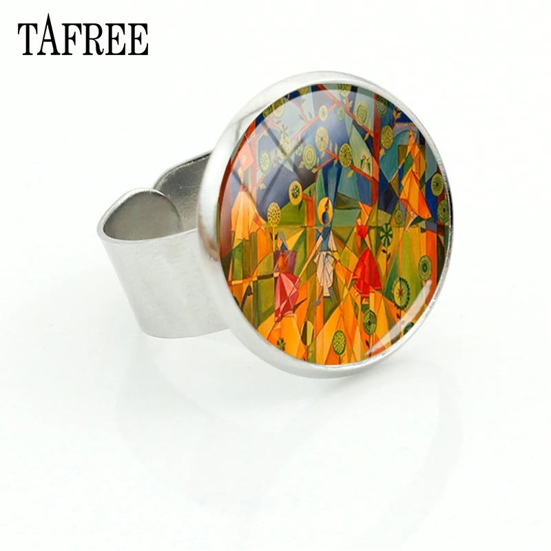 TAFREE Art Abstract Painting Rings Elegant Graceful Geometric Figure Globe Finger Rings Silver Color For Men Women Jewelry PT11
TAFREE Art Abstract Painting Rings Elegant Graceful Geometric Figure Globe Finger Rings Silver Color For Men Women Jewelry PT11