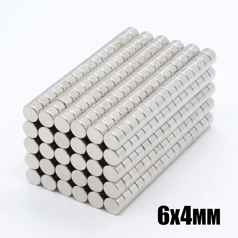 500pcs 6x4 mm Neodymium magnet Rare Earth small super Strong Round permanent 6*4mm fridge Electromagnet NdFeB nickle magnetic
500pcs 6x4 mm Neodymium magnet Rare Earth small super Strong Round permanent 6*4mm fridge Electromagnet NdFeB nickle magnetic