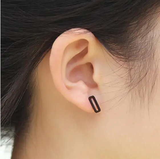 EY978 2021 hot sale Simple geometry rectangle Stud Earrings Female charm Geometric Jewelry New | Украшения и аксессуары