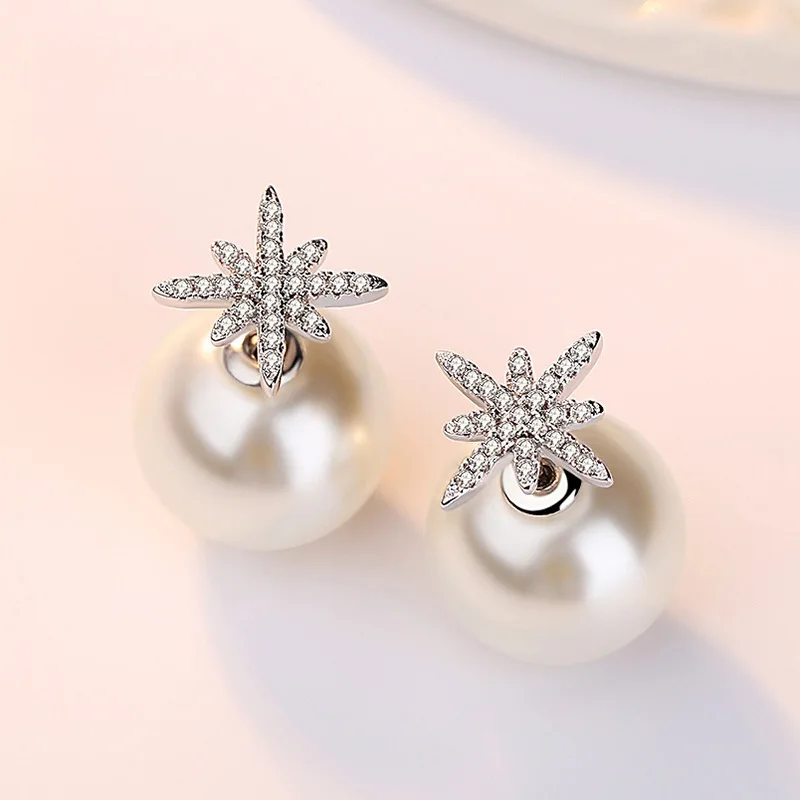 100% 925 sterling silver fashion imitation pearl little star crystal ladies`stud earrings women Christmas gift drop shipping
100% 925 sterling silver fashion imitation pearl little star crystal ladies`stud earrings women Christmas gift drop shipping