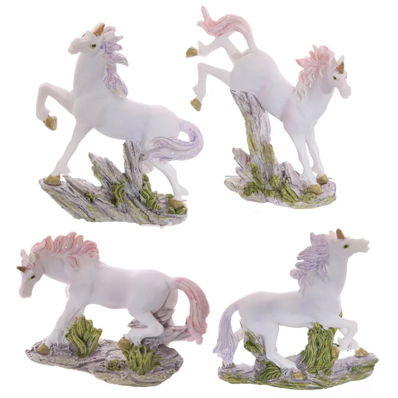 4PCS/Set Unicorn On Rocks Mystical Unicorns Figurine Resin Ornament Glitter Unicorn Lovely Art Decoration Novelty Gift Idea
4PCS/Set Unicorn On Rocks Mystical Unicorns Figurine Resin Ornament Glitter Unicorn Lovely Art Decoration Novelty Gift Idea