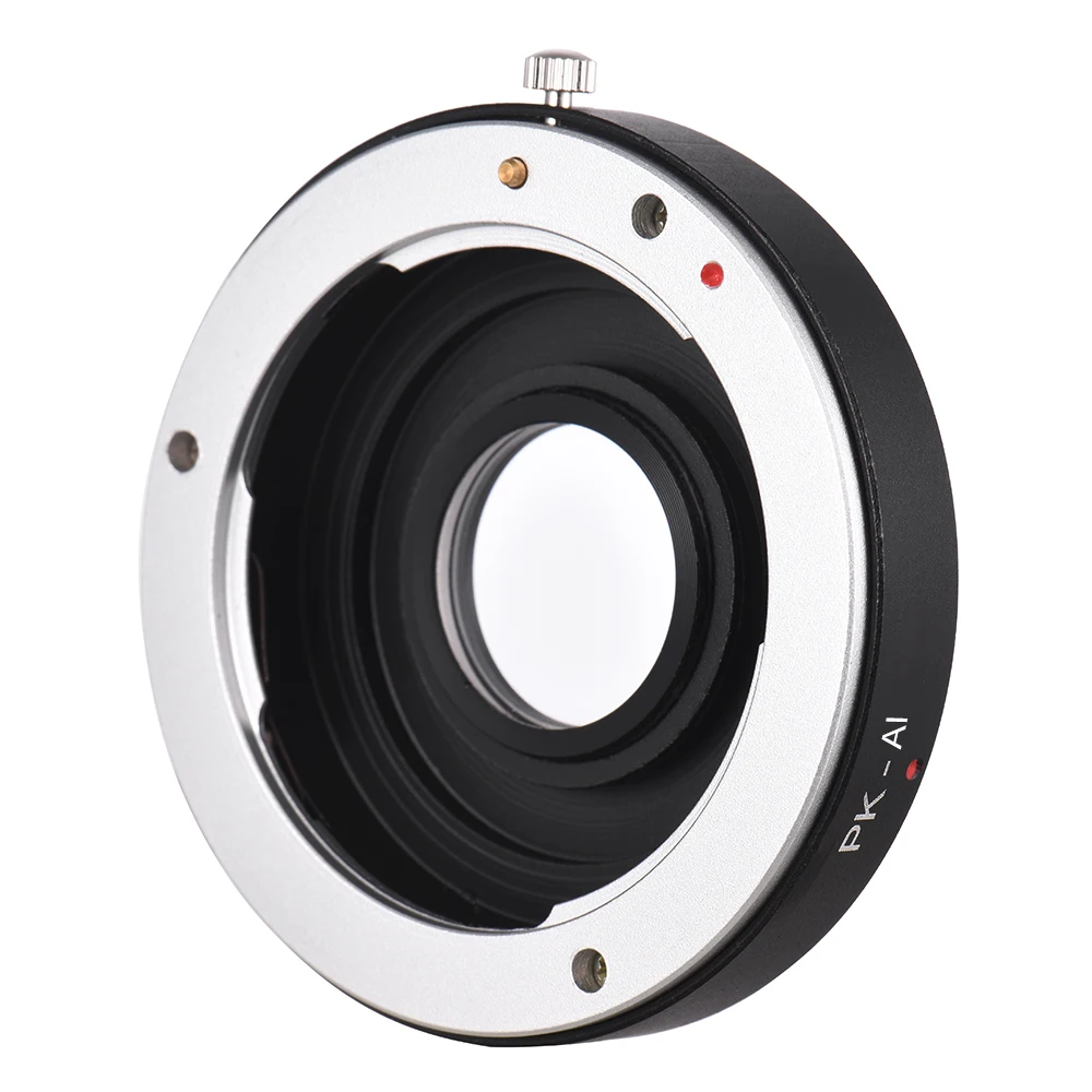 Lens Mount Adapter Ring PK-AI with Optical Glass for Pentax K Mount Lens to Fit for Nikon AI F Mount Camera Body Focus Infinity
Lens Mount Adapter Ring PK-AI with Optical Glass for Pentax K Mount Lens to Fit for Nikon AI F Mount Camera Body Focus Infinity