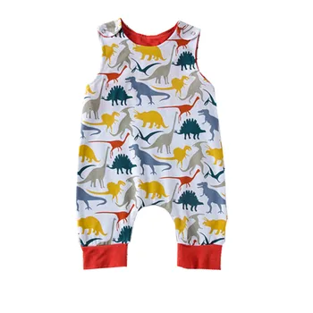 Baby Boy's Sleeveless O-neck Cartoon Dragon Print Full Length 100% Cotton Summer Rompers Boys's Fashion One-Pieces Rompers
Baby Boy's Sleeveless O-neck Cartoon Dragon Print Full Length 100% Cotton Summer Rompers Boys's Fashion One-Pieces Rompers