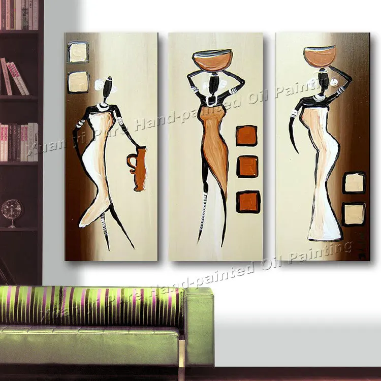3 Panel Canvas Art Hand Painted Modern Art Wall Home Decor Canvas African Dance Abstract Landscape Living Room Wall Paintings
3 Panel Canvas Art Hand Painted Modern Art Wall Home Decor Canvas African Dance Abstract Landscape Living Room Wall Paintings