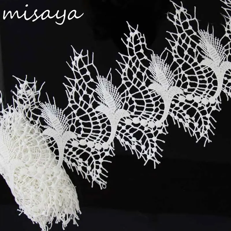 Misaya 2Yards Eyelashes Lace Trim Braided White Lace Fabric Handmade Diy Clothes Accessories Sewing 18cm Wide Lace Trimming
Misaya 2Yards Eyelashes Lace Trim Braided White Lace Fabric Handmade Diy Clothes Accessories Sewing 18cm Wide Lace Trimming