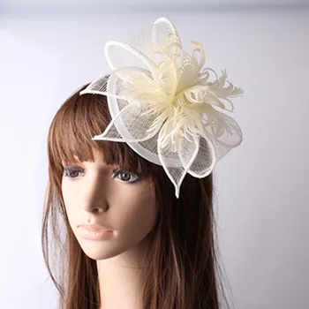 beige vintage sinamay hats feather flower fascinators for party hats bridal hair accessories women cocktail hats 17colors XMF392
beige vintage sinamay hats feather flower fascinators for party hats bridal hair accessories women cocktail hats 17colors XMF392