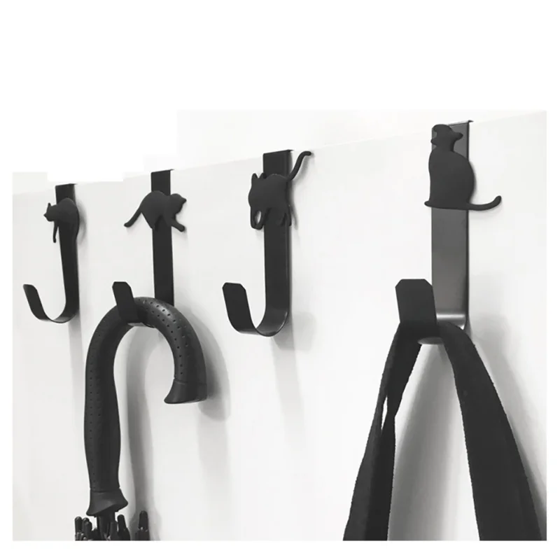 2PC Hooks Bedroom Kitchen Door Mount Keys Holder Cat Shape iron Holder new Clothes Bag Hanger Organizer Hanging Sundries Pothook
2PC Hooks Bedroom Kitchen Door Mount Keys Holder Cat Shape iron Holder new Clothes Bag Hanger Organizer Hanging Sundries Pothook
