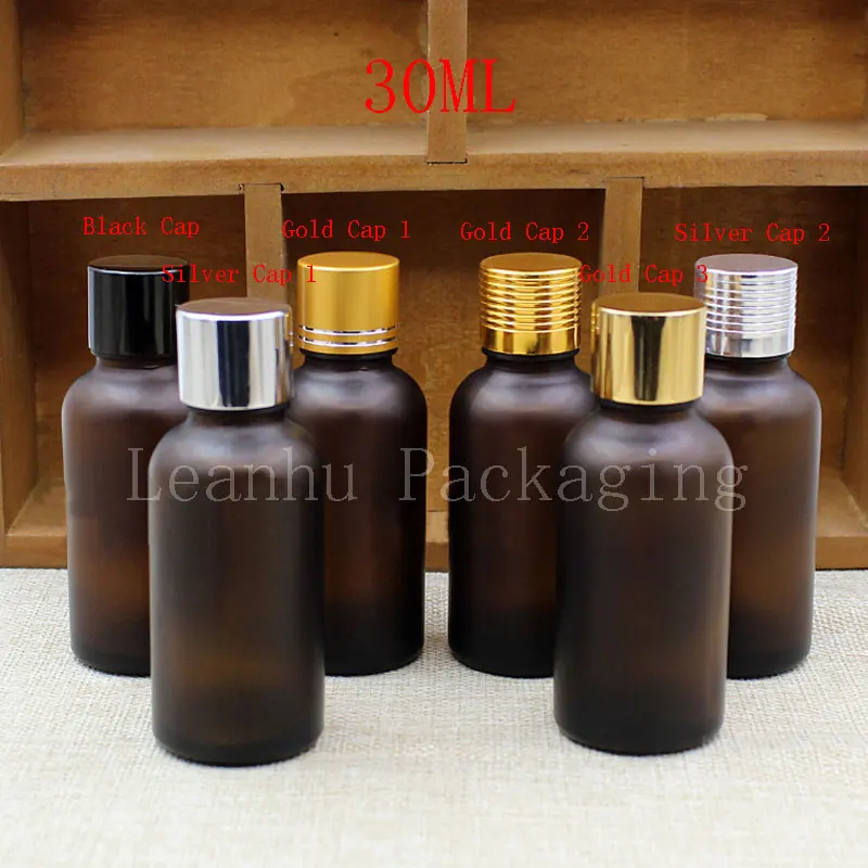 30ML Brown Frosted Glass Bottle With Screw Cap, 30CC Essential Oil/Toner Packaging Bottle, Empty Cosmetic Container (30 PC/Lot) 
30ML Brown Frosted Glass Bottle With Screw Cap, 30CC Essential Oil/Toner Packaging Bottle, Empty Cosmetic Container (30 PC/Lot)