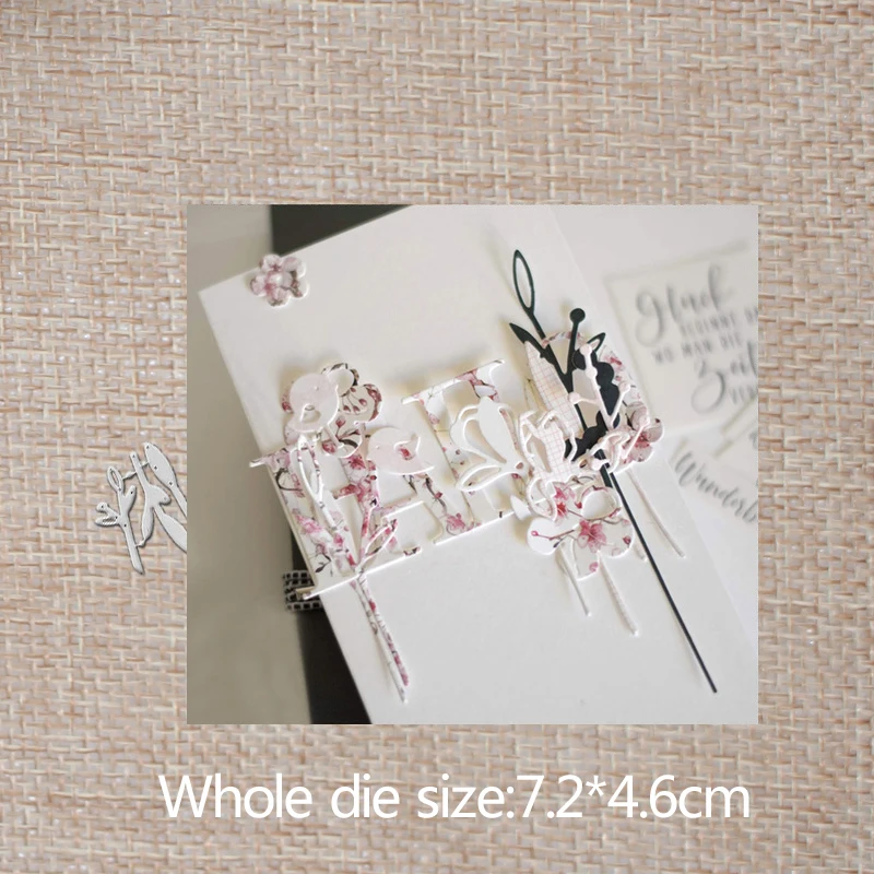 Flower branch new Metal Cutting Dies Handicraft Scrapbook embossing Paper Craft Album Card Punch Knife 7.2*4.6cm
Flower branch new Metal Cutting Dies Handicraft Scrapbook embossing Paper Craft Album Card Punch Knife 7.2*4.6cm