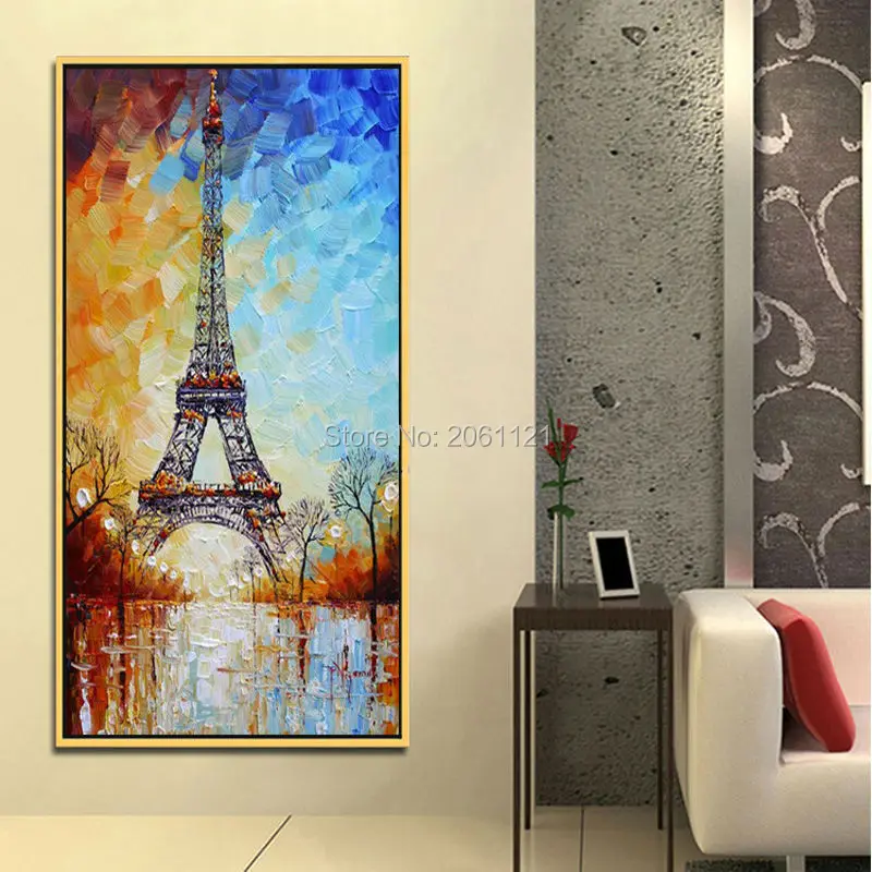 Hand painted Oil Painting On Canvas Tower Eiffel painting Abstract wall Art paris landscape Modern Home decoration picture gift
Hand painted Oil Painting On Canvas Tower Eiffel painting Abstract wall Art paris landscape Modern Home decoration picture gift