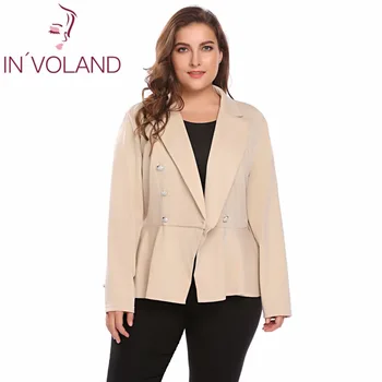 IN'VOLAND Plus Size Women Blazer Suit XL-5XL Autumn Winter Casual Lapel Long Sleeve One Button Large Outwear Jacket Big Size
IN'VOLAND Plus Size Women Blazer Suit XL-5XL Autumn Winter Casual Lapel Long Sleeve One Button Large Outwear Jacket Big Size