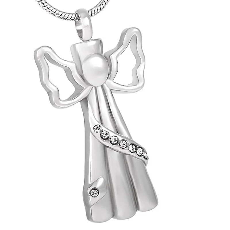 Charm Angel With Crystal Cremation Jewelry Skillfully Manufacture Pet/Human Ashes Memorial Cremation Urn Pendant Necklace Women
Charm Angel With Crystal Cremation Jewelry Skillfully Manufacture Pet/Human Ashes Memorial Cremation Urn Pendant Necklace Women