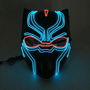 Hot sales EL wire mask for Party and Holiday DIY decoration and Bar EL glowing mask light on by 3V driver
Hot sales EL wire mask for Party and Holiday DIY decoration and Bar EL glowing mask light on by 3V driver