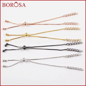 BOROSA 20PCS Mixed Color CZ Micro Pave Box Chain 10" Rainbow Plated White CZ Micro Pave Box Chains Jewelry Findings PJ083
BOROSA 20PCS Mixed Color CZ Micro Pave Box Chain 10" Rainbow Plated White CZ Micro Pave Box Chains Jewelry Findings PJ083