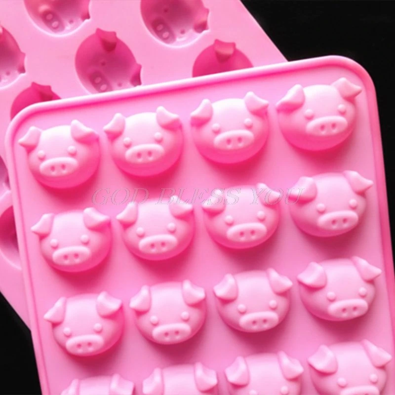 16-Cavity 3D Funny Pig Shaped Silicone Cake Fondant DIY Mold Cute Piggy Face Candy Pudding Chocolate Kitchen Mould Soap Tray Bak
16-Cavity 3D Funny Pig Shaped Silicone Cake Fondant DIY Mold Cute Piggy Face Candy Pudding Chocolate Kitchen Mould Soap Tray Bak