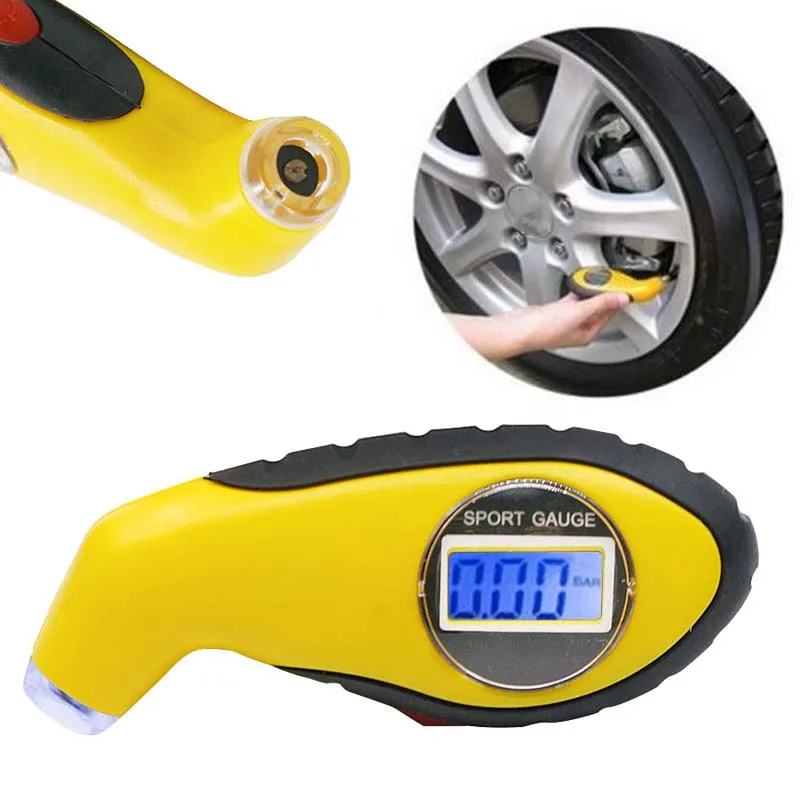 

Youwinme Digital LCD Tire Pressure Gauge Meter Manometer Barometers Tester Tyre Air Diagnostic Tools For Auto Car Motorcycle