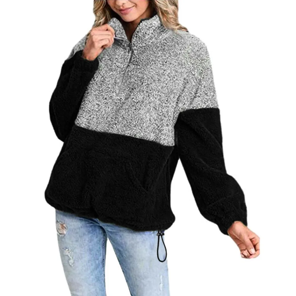 Winter Womens hoodies female clothing Long Sleeve Zip Sweatshirt Pullover Outwear Coat girl Pockets sweatshirts clothing
Winter Womens hoodies female clothing Long Sleeve Zip Sweatshirt Pullover Outwear Coat girl Pockets sweatshirts clothing