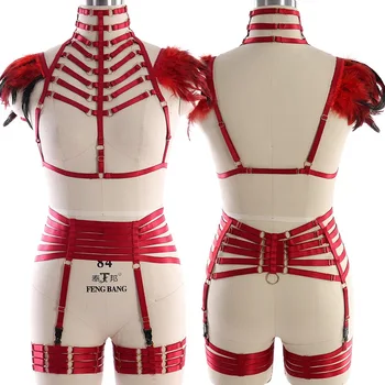 Set Body Harness Epaulette Belt For Women Angel Wings Lace Feather Shoulder Harness Bra Club Dance Festival Halloween Party Rave
Set Body Harness Epaulette Belt For Women Angel Wings Lace Feather Shoulder Harness Bra Club Dance Festival Halloween Party Rave