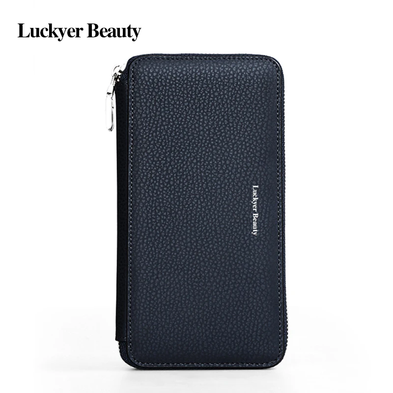 LUCKYER BEAUTY Famous Brand Men's Wallets Handy Bags Fashion Long Wallets for Men Split Leather Male Card Holder Day Clutch
LUCKYER BEAUTY Famous Brand Men's Wallets Handy Bags Fashion Long Wallets for Men Split Leather Male Card Holder Day Clutch